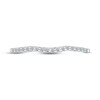 Thumbnail Image 2 of Adore Diamond Wedding Band 1/6 ct tw Round-cut 10K White Gold