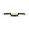 Thumbnail Image 2 of Adore Black Diamond Wedding Band 1/10 ct tw Round-cut 10K Yellow Gold
