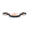 Thumbnail Image 2 of Adore Black Diamond Wedding Band 1/6 ct tw Round-cut 10K Rose Gold