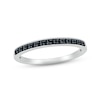 Thumbnail Image 1 of Adore Black Diamond Wedding Band 1/15 ct tw Round-cut 10K White Gold