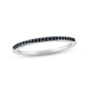 Thumbnail Image 1 of Adore Black Diamond Wedding Band 1/8 ct tw Round-cut 10K White Gold