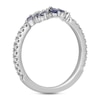 Thumbnail Image 2 of Neil Lane Tanzanite & Diamond Wedding Band 1/4 ct tw Round-cut 14K White Gold