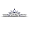 Thumbnail Image 3 of Neil Lane Tanzanite & Diamond Wedding Band 1/4 ct tw Round-cut 14K White Gold