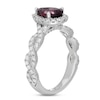 Thumbnail Image 2 of Neil Lane Rhodolite Garnet & Diamond Engagement Ring 3/4 ct tw Round-cut 14K White Gold