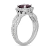 Thumbnail Image 1 of Neil Lane Rhodolite Garnet & Diamond Engagement Ring 3/4 ct tw Round-cut 14K White Gold
