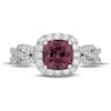 Thumbnail Image 2 of Neil Lane Rhodolite Garnet & Diamond Engagement Ring 3/4 ct tw Round-cut 14K White Gold