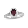 Thumbnail Image 0 of Neil Lane Rhodolite Garnet & Diamond Engagement Ring 5/8 ct tw Round-cut 14K White Gold