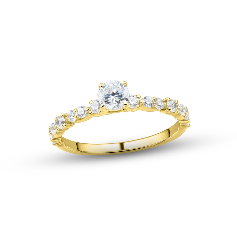 Main Image 1 of Diamond Engagement Ring 5/8 ct tw Round-cut 14K Yellow Gold