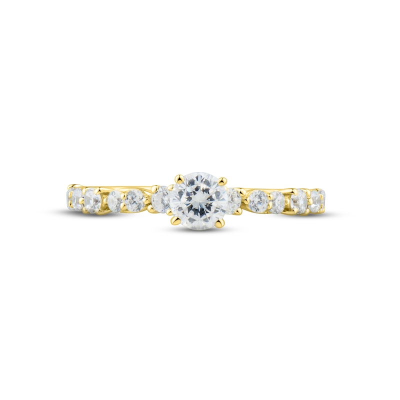 Main Image 3 of Diamond Engagement Ring 5/8 ct tw Round-cut 14K Yellow Gold