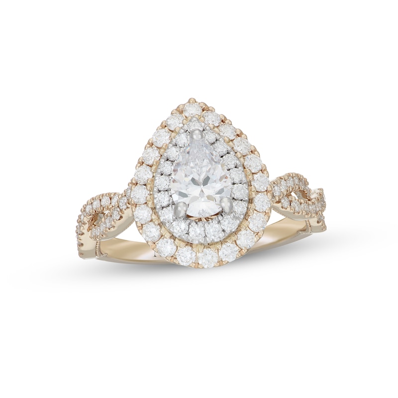 Main Image 1 of Neil Lane Diamond Engagement Ring 1-1/2 ct tw 14K Two-Tone Gold