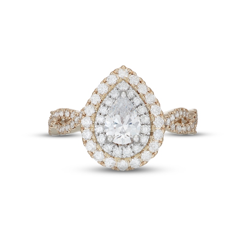 Main Image 3 of Neil Lane Diamond Engagement Ring 1-1/2 ct tw 14K Two-Tone Gold