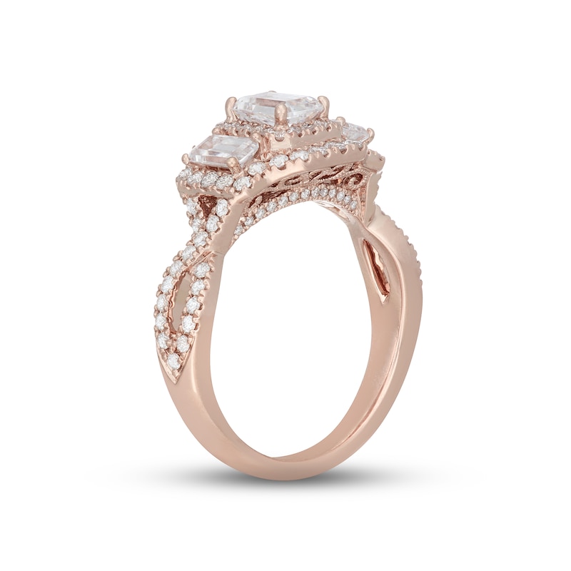 Neil Lane Diamond Engagement Ring 1-1/2 ct tw 14K Rose Gold