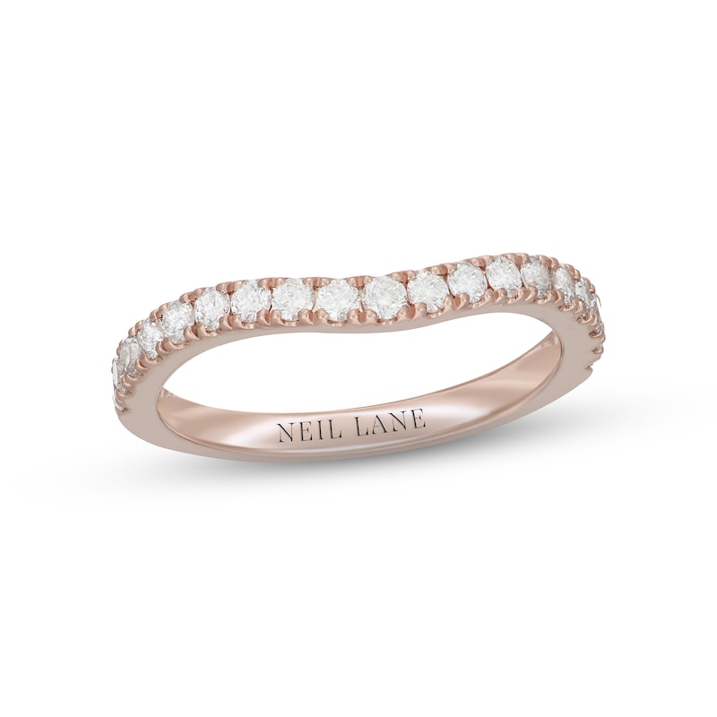 Main Image 1 of Neil Lane Diamond Wedding Band 1/2 ct tw Round 14K Rose Gold