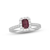 Thumbnail Image 4 of Neil Lane Pink Tourmaline & Diamond Engagement Ring 1/2 ct tw 14K White Gold