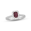 Thumbnail Image 0 of Neil Lane Pink Tourmaline & Diamond Engagement Ring 1/2 ct tw 14K White Gold