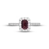 Thumbnail Image 6 of Neil Lane Pink Tourmaline & Diamond Engagement Ring 1/2 ct tw 14K White Gold