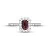 Thumbnail Image 2 of Neil Lane Pink Tourmaline & Diamond Engagement Ring 1/2 ct tw 14K White Gold