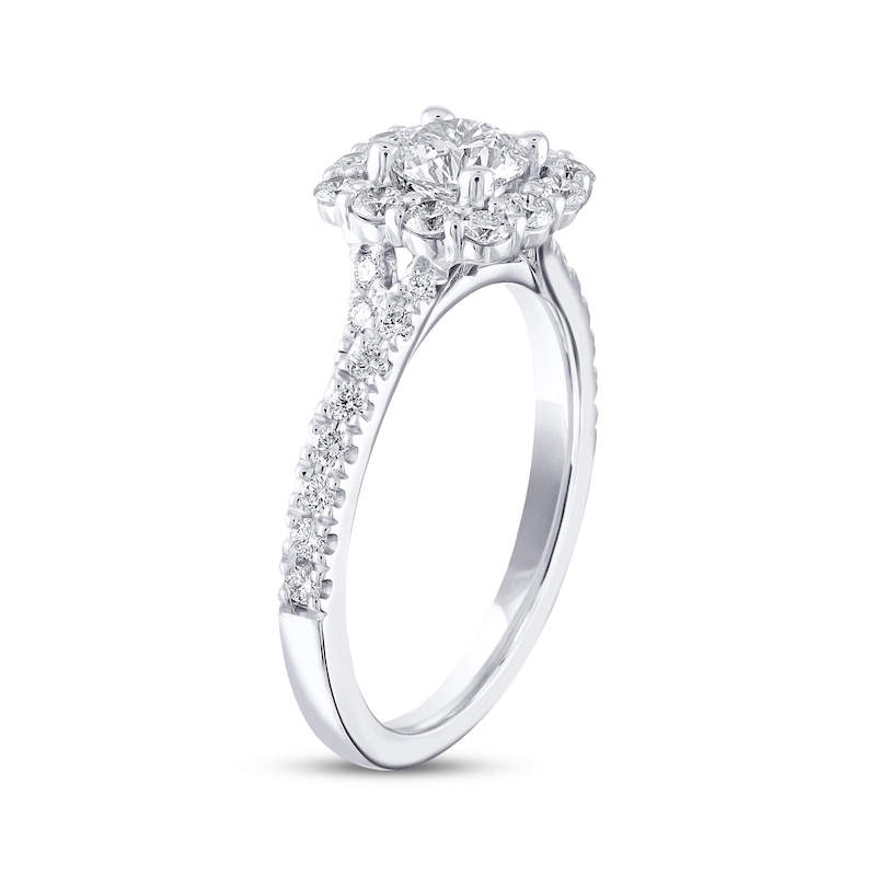 Main Image 2 of THE LEO Diamond Engagement Ring 1-1/6 ct tw Round-cut 14K White Gold