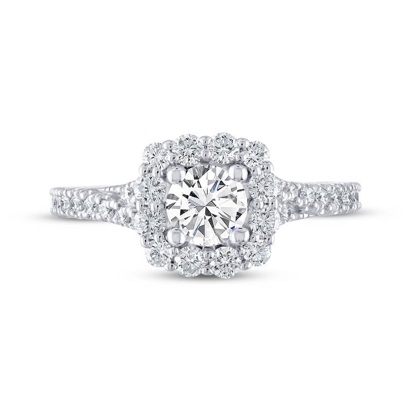 Main Image 3 of THE LEO Diamond Engagement Ring 1-1/6 ct tw Round-cut 14K White Gold