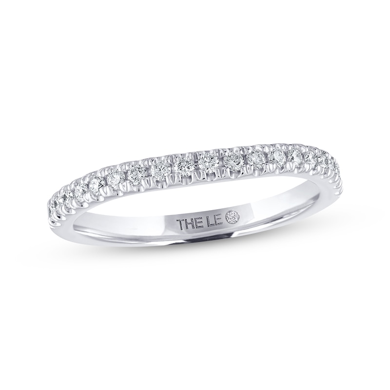 THE LEO Diamond Wedding Band 1/4 ct tw Round-cut 14K White Gold