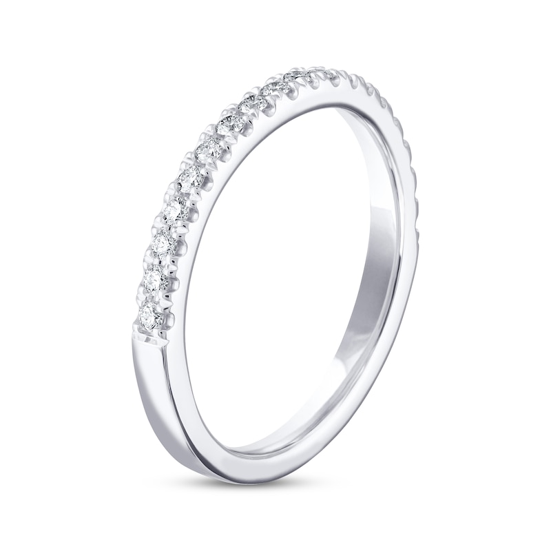 THE LEO Diamond Wedding Band 1/4 ct tw Round-cut 14K White Gold