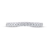 THE LEO Diamond Wedding Band 1/4 ct tw Round-cut 14K White Gold