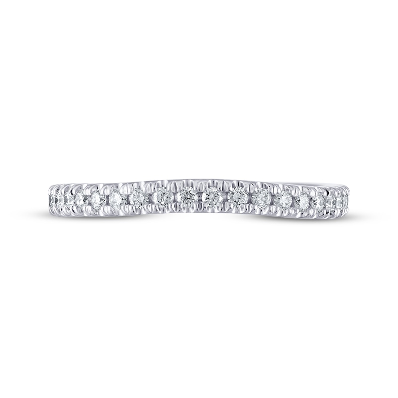 THE LEO Diamond Wedding Band 1/4 ct tw Round-cut 14K White Gold