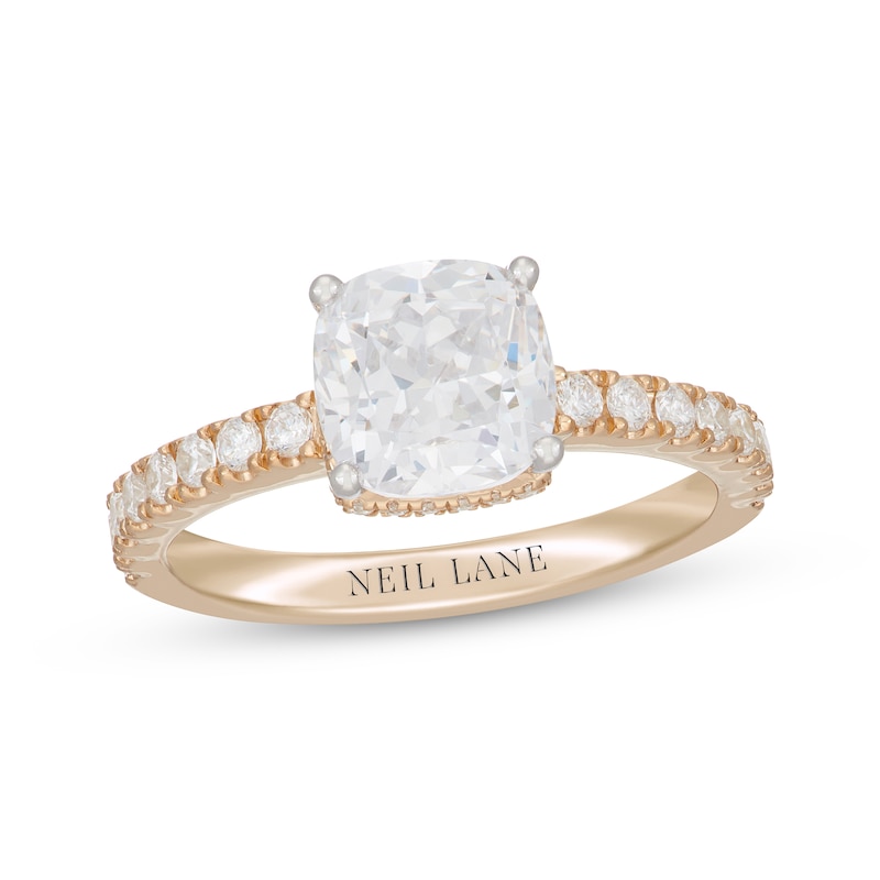 Neil Lane Cushion-Cut Diamond Engagement Ring 2-1/3 ct tw 14K Yellow Gold