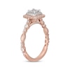 Neil Lane Princess-Cut Diamond Engagement Ring 7/8 ct tw 14K Two-Tone Gold