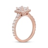 Thumbnail Image 1 of Neil Lane Radiant-Cut Diamond Engagement Ring 2 1/4 ct tw 14K Rose Gold
