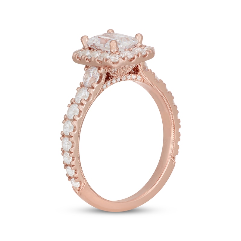 Neil Lane Radiant-Cut Diamond Engagement Ring 2 1/4 ct tw 14K Rose Gold