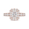 Thumbnail Image 2 of Neil Lane Radiant-Cut Diamond Engagement Ring 2 1/4 ct tw 14K Rose Gold
