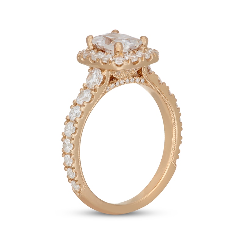 Main Image 2 of Neil Lane Radiant-Cut Diamond Engagement Ring 2 1/4 ct tw 14K Yellow Gold
