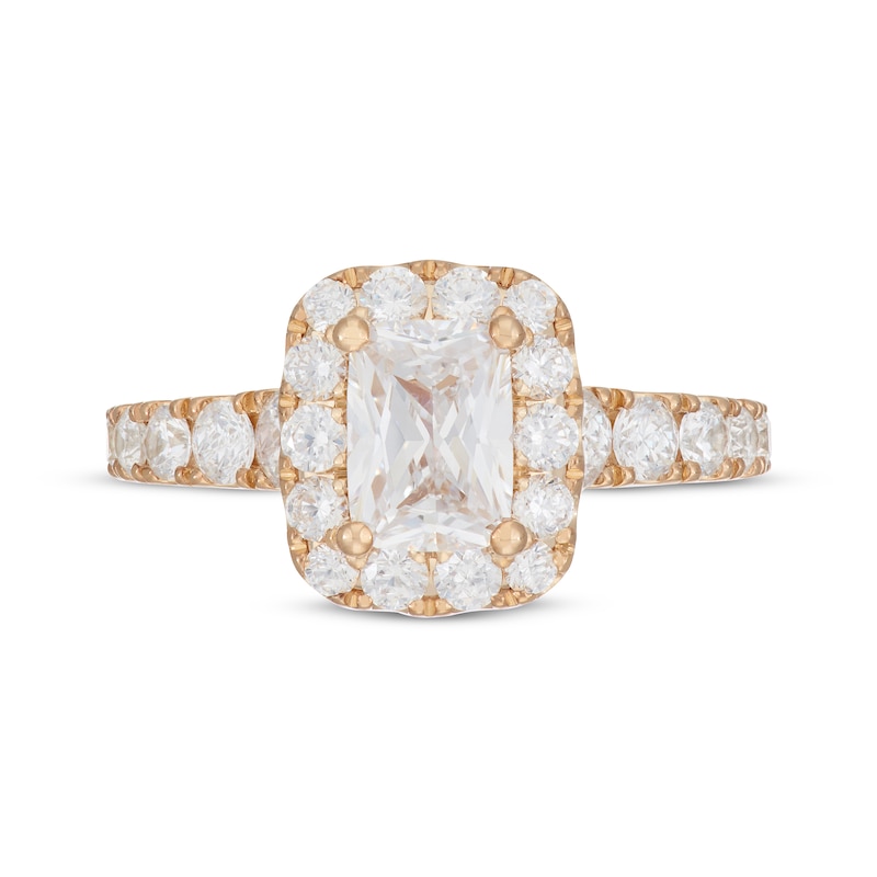 Neil Lane Radiant-Cut Diamond Engagement Ring 2 1/4 ct tw 14K Yellow Gold