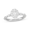 Thumbnail Image 0 of Neil Lane Oval-Cut Diamond Halo Engagement Ring 1 ct tw 14K White Gold