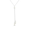Thumbnail Image 0 of Cultured Pearl Lariat Necklace Sterling Silver 17”