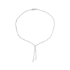 Thumbnail Image 1 of Cultured Pearl Lariat Necklace Sterling Silver 17”