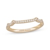 Thumbnail Image 0 of Neil Lane Diamond Contoured Wedding Band 1/6 ct tw 14K Yellow Gold