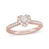Thumbnail Image 1 of Neil Lane Heart-Shaped Diamond Engagement Ring 5/8 ct tw 14K Rose Gold