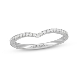 Neil Lane Diamond Contour Wedding Band 1/4 ct tw 14K White Gold