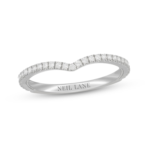 Neil Lane Diamond Contour Wedding Band 1/4 ct tw 14K White Gold