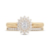 Thumbnail Image 3 of Adore Oval-Cut Diamond Sunburst Halo Bridal Set 1/2 ct tw 14K Yellow Gold