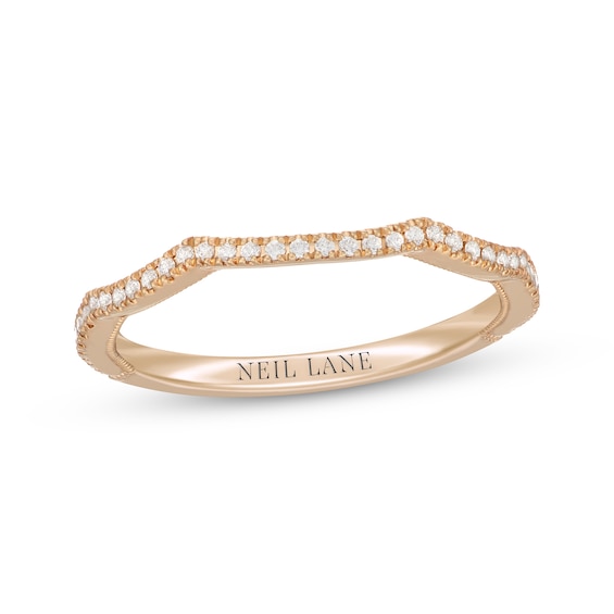 Neil Lane Diamond Contour Wedding Band 1/6 ct tw 14K Yellow Gold