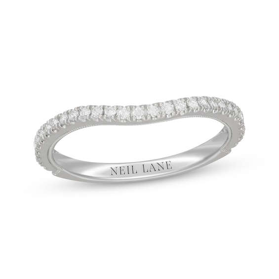 Neil Lane Diamond Contour Wedding Band 1/4 ct tw 14K White Gold