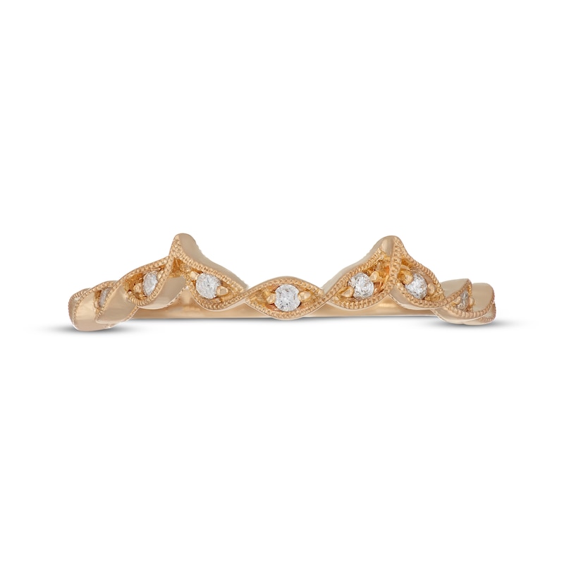 Main Image 9 of Neil Lane Diamond Contour Wedding Band 1/8 ct tw 14K Yellow Gold