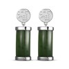 Thumbnail Image 2 of Nephrite Jade Cylinder Bar Drop Earrings Sterling Silver