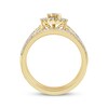 Thumbnail Image 3 of Adore Round-Cut Diamond Starburst Halo Bridal Set 3/8 ct tw 14K Yellow Gold