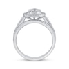 Thumbnail Image 3 of Adore Multi-Diamond Pear Halo Bridal Set 3/4 ct tw 14K White Gold
