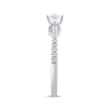 Thumbnail Image 2 of Adore Emerald-Cut Diamond Draped Halo Engagement Ring 3/4 ct tw 14K White Gold