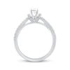Thumbnail Image 3 of Adore Emerald-Cut Diamond Draped Halo Engagement Ring 3/4 ct tw 14K White Gold